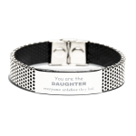Daughter Stainless Steel Bracelet, Everyone wishes they had, Inspirational Bracelet For Daughter, Daughter Gifts, Birthday Christmas Unique Gifts For Daughter