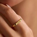 Personalized Custom Name Ring, Dainty Name Ring, Engraved Ring, Name Jewelry, 14K Solid Gold Name Ring, Ring for Women, Gift For Her
