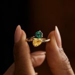 Custom Adjustable Birthstone Ring, Dainty Two Stone Ring, Personalized Birthstone Jewelry, Couples Gift, Birthday & Anniversary Gift for Her